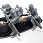 World War 2 Raft   Oarsmen Set 1 32 Military Toy Soldier 3d Printed Ww2 Figures