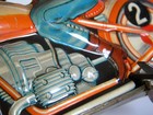 Technofix Tin Wind-up Toy Racing Bike Motorcycle Friction F s Fedex