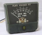 Original Tested W  Video Heathkit Ham Radio Sb-220 Plate Voltage grid Meter