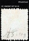 St Vincent 1877 Sc 23 1 sh Queen Victoria Vermillion Mint No Gum Fine