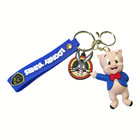 Looney Tunes Porky Pig Rubber And Metal Keychain Brand New Free Shipping