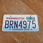 2021 Washington Evergreen State License Plate Brn4975 Man Cave Bar