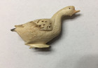 Vintage Small-miniature Hand Carved And Hand Painted Bird
