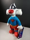 Looney Tunes Cartoon Super Hero Costume Superman Sylvester Plush Toy 8    New