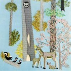 Vintage Crewel Embroidery Kit Deer Skunks Raccoon Ruth Castino Forest Animals