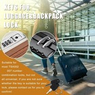 Tsa Key 002 007universal Lock Master Suitcase With 2pcs Rings For   
