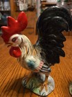 Vintage Ceramic 6 5 Tall Rooster And Hen Figurines Set Of 2
