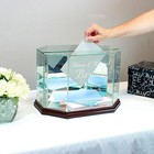 Personalized Glass Wedding Card Box Money Card Box - Free Engraving