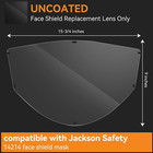 Replacement Window For Jackson Safety Maxview Premium Face Shield Mask