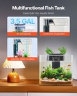Vevor 3 5 Gallon Fish Tank Aquarium Smart Arch Clear Gpps 3 Color Self Cleaning