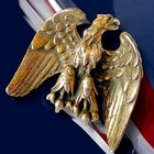 Wwii Eagle Brooch Pin Silver Tone Vintage Patriotic Sweetheart Jewelry Usa Bird