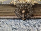 Antique Victorian Cabinet Card Photo Album With Clasp W  60  Photos Vintage 