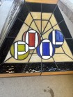 Vintage Classic Stained Glass Billiards Pool Table Ceiling Light