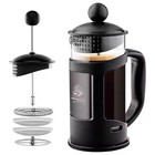 Ovente 3-cup Black French Press Cafetire Coffee And Tea Maker With Glass   Scoop