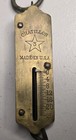 Vintage Chatillon Hanging Scale Brass- 3  25 Lbs- Made In Usa