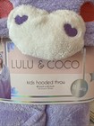 Lulu   Coco Kids Hooded Throw Blanket Unicorn 40 X 50 Inch