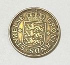 1926 Greenland 50 Ore Coin Sharp Details