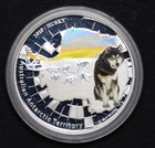 2010 Australia Antarctic Territory Husky 1 Oz Silver Proof Coin Ogp Coa  7500