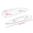 Pair Mirror Hole Cover Cap For Yamaha Yzf-r3 r25 2015-2018 Block Off Base Plate