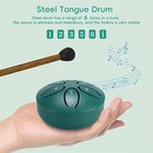 Tongue Rain Drum For Outside Garden Steel Drum Rain Chime Handpan Drum 6 Note Us