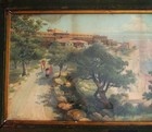 Large El Tovar Grand Canyon Framed Print By Louis Akin Santa Fe Railroad Owned