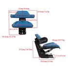 Blue Tractor Suspension Seat For Ford 2000 2600 2610 3000 4000 3600 4600 3910