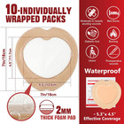 7x7 Sacral Foam Dressing Silicone Border Absorbent Wound Care 5-layer Pad