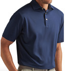 New  Peter Millar Shirt Summer Comfort Polo - Navy Blue