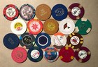 Various Casino Chips Lot Of 20 Las Vegas Nevada California   Paulson Sample