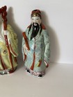 Vintage Asian Chinese Elder Men 3pcs-porcelain Figurine Statues