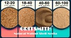 Gritsmith 18-40 Grit Ground Walnut Shell Media  5  18-40 Lb  