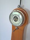 Vintage German Barometer Weather Indicator West Germany Wood Wall Mount