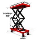 Mechmaxx Mobile 2200 Lbs Capacity Lift Table 47 2  X 24  Platform  Tfd22