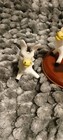 Vintage Miniature Donkey Family Bone China Lot Of 3