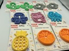 Nuby Mini Silicone Teether Set  Fruit  Animals  Massaging Bristles  Set Of 10