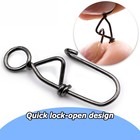 50 200pcs Duo Lock Snap Fishing Lure Swivel Connector Fishing Fast Clips Tackle