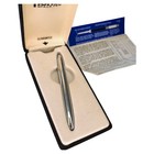 Vtg Fisher Space Pen With Original Box And Paper Black Ink Usa Nasa