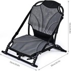 Folding Kayak Seat W  Back Support For Inflatable Kayak Cushion Pad Summer Sea