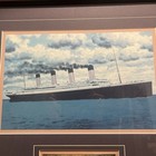 Vintage R m s  Titanic  out To Sea  Postal Commemorative Framed Stamps 