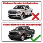 For 2018 2019 2020 Ford F-150 Front Bumper Grille Molding Trim W o Molding Hole
