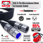 Xlr Microphone Mic 3-pin Male To Female Cable Cord Connector Extension Shielded