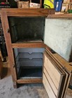Antique Oak Ice Box With Original Hardware - Early 1900s Ice Chest
