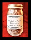 Roses   Sea Salt Bath Salt Aromatherapy Infused W Red Roses jumbo 453g Glass Jar