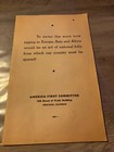 America First Committee Isolationist  Cartoons By John Mccutcheon