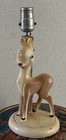 Vintage Montgomery Ward 1940s Rudolph Red Nosed Reindeer Lamp And Shade