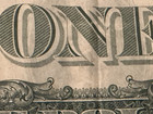 Dollar Bill Error Heavy Ink On Washington Face 2013  bleed Thru  See Photos