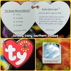            Kaleidoscope          2001 Ty Beanie Babies Colorful Patchwork Cat Baby  mwmt 