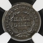 1845 H10c Seated Liberty Half Dime  ngc Xf Details  Cleaned  Low Mint  1 564 000
