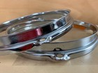 Pearl Stencil Rack Tom Lot Of 2x 8  4-lug Rim Hoop Counterhoop Parts 70s 80s Vtg