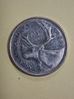 1959 Silver Canadian Quarter  800 Xf au Km52